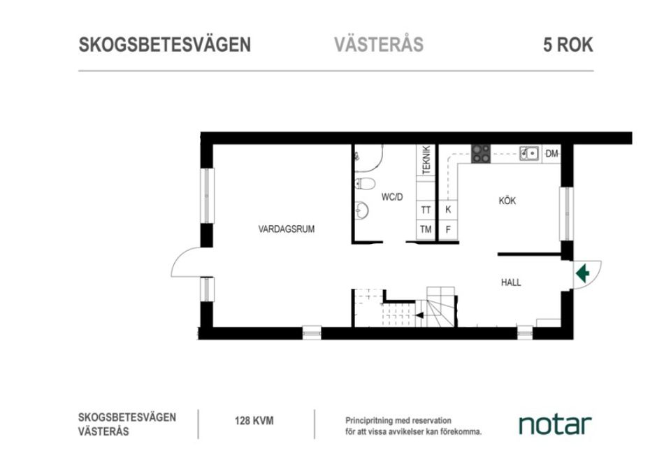 Villa, Radhus, Skogsbetesvägen 20, Gäddeholm, Västerås