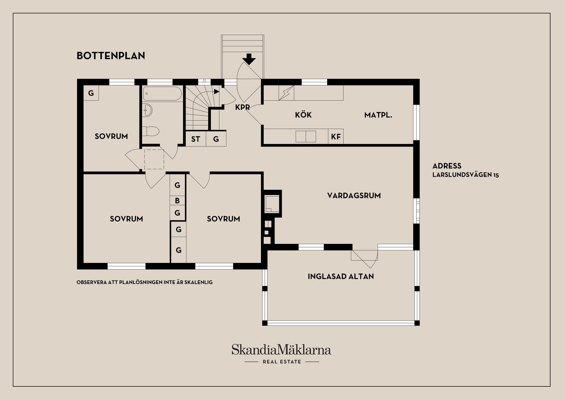 Villa, Larslundsvägen 15, Hökåsen, Västerås