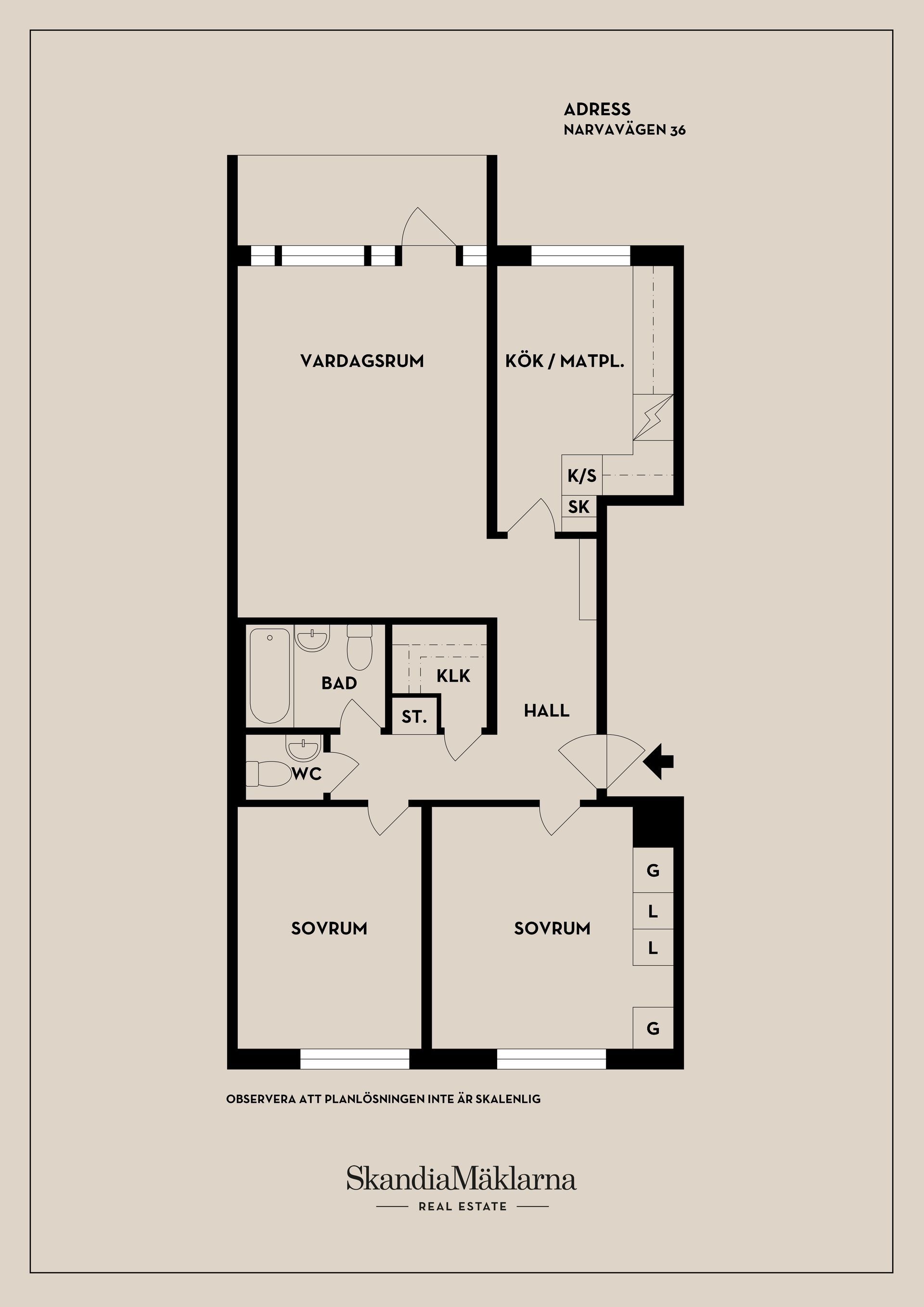 Bostadsrätt, Narvavägen 36, Vetterstorp, Västerås
