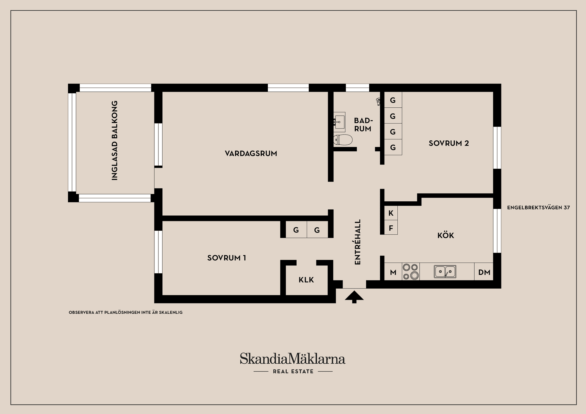Bostadsrätt, Engelbrektsvägen 37, Jakobsberg, Järfälla