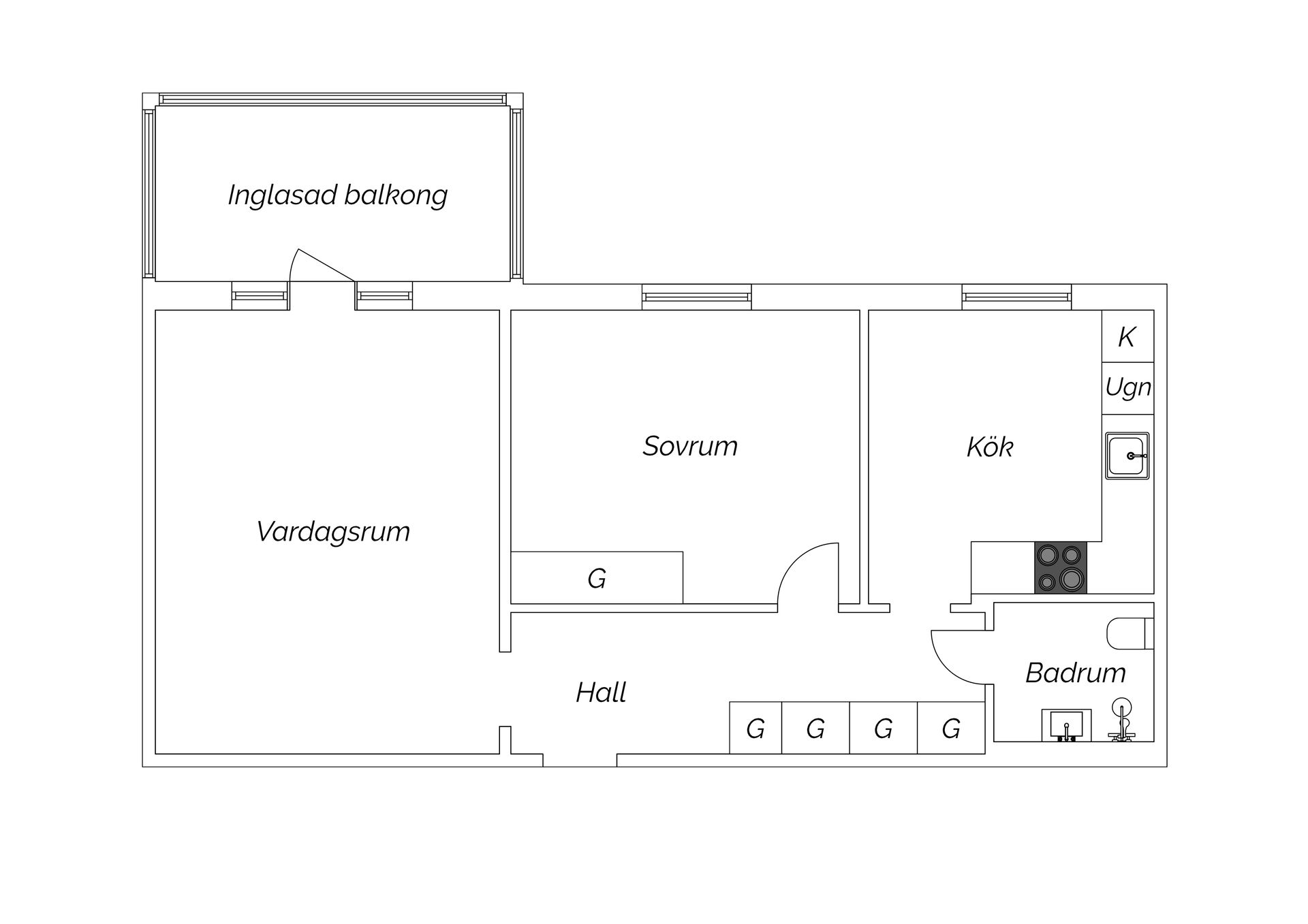 Bostadsrätt, Köpmangatan 25C, Timrå