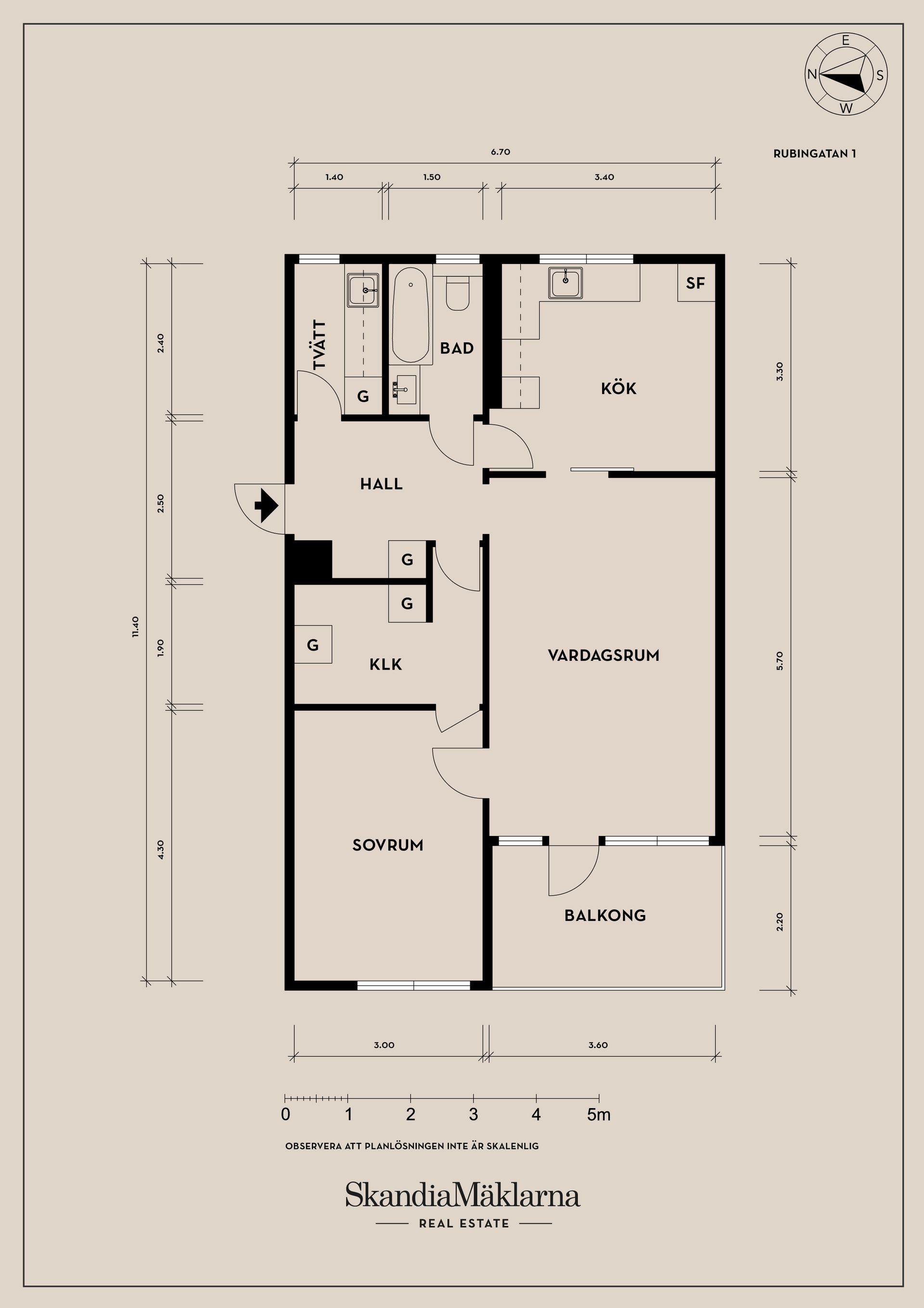 Bostadsrätt, Rubingatan 1, Göteborg
