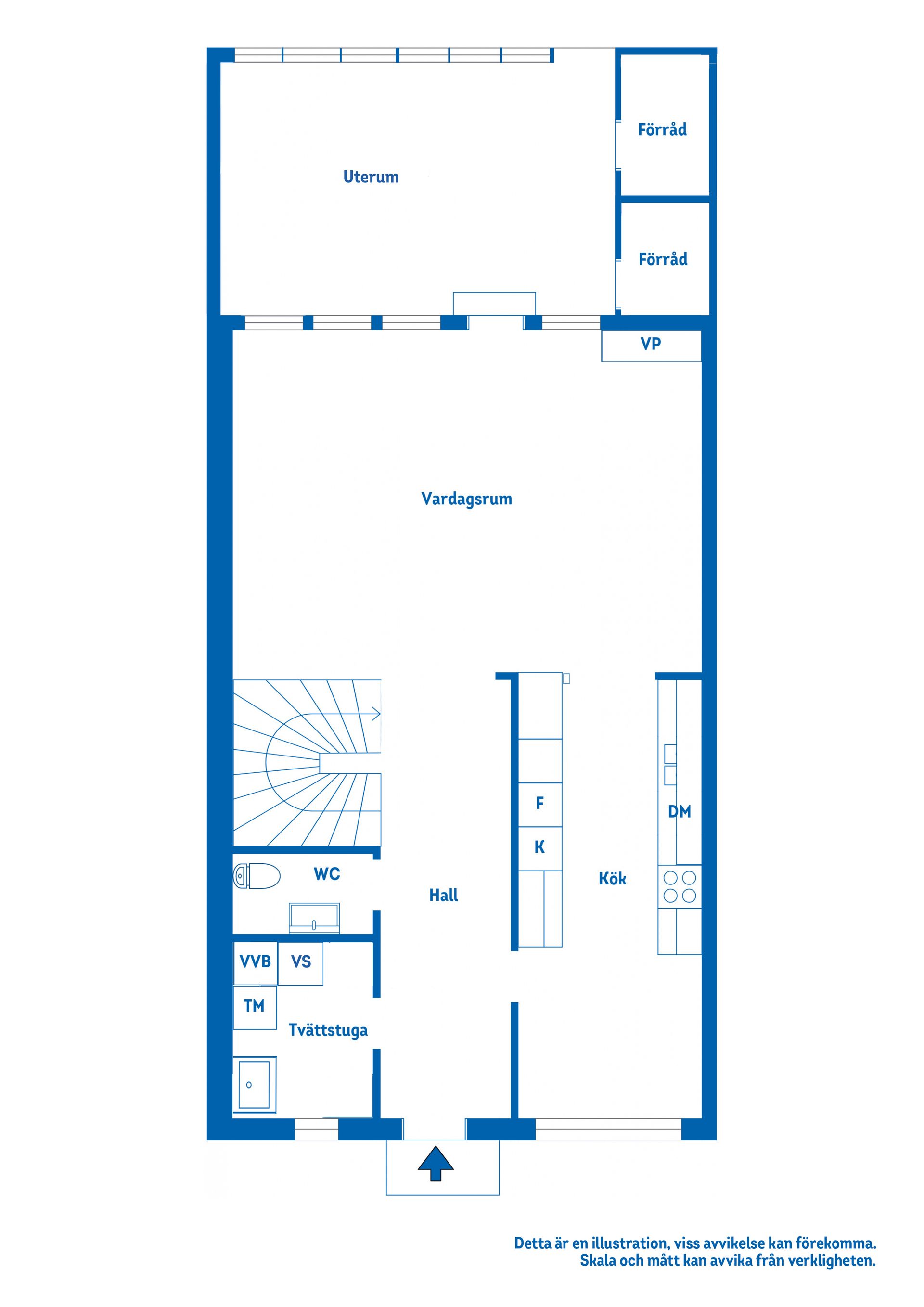 Villa, Radhus, Blomstervägen 8B, Katrineholm Nävertorp, Katrineholm