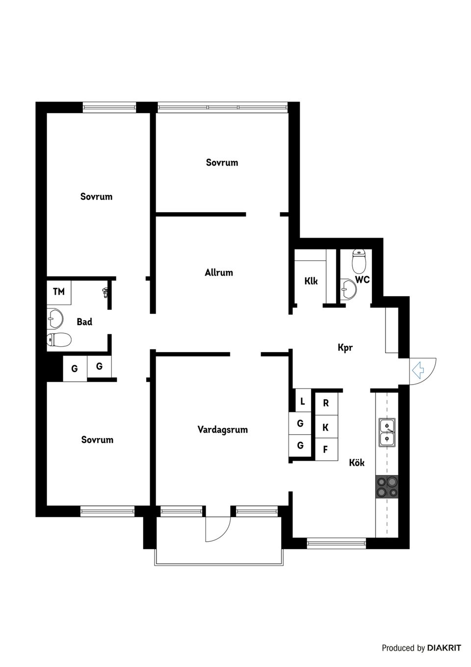 Bostadsrätt, Marsvägen 12, Stenkulla, Nyköping