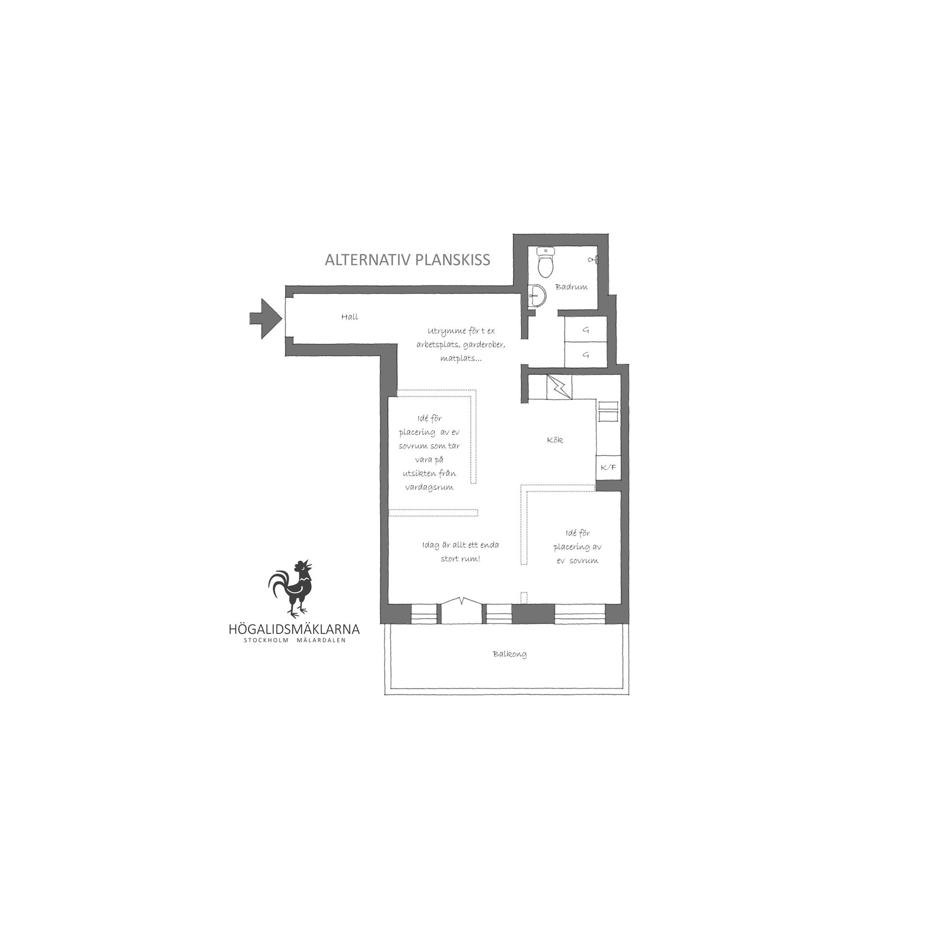 Bostadsrätt, Lundagatan 36E, Södermalm Skinnarviksberget Högalid, Stockholm