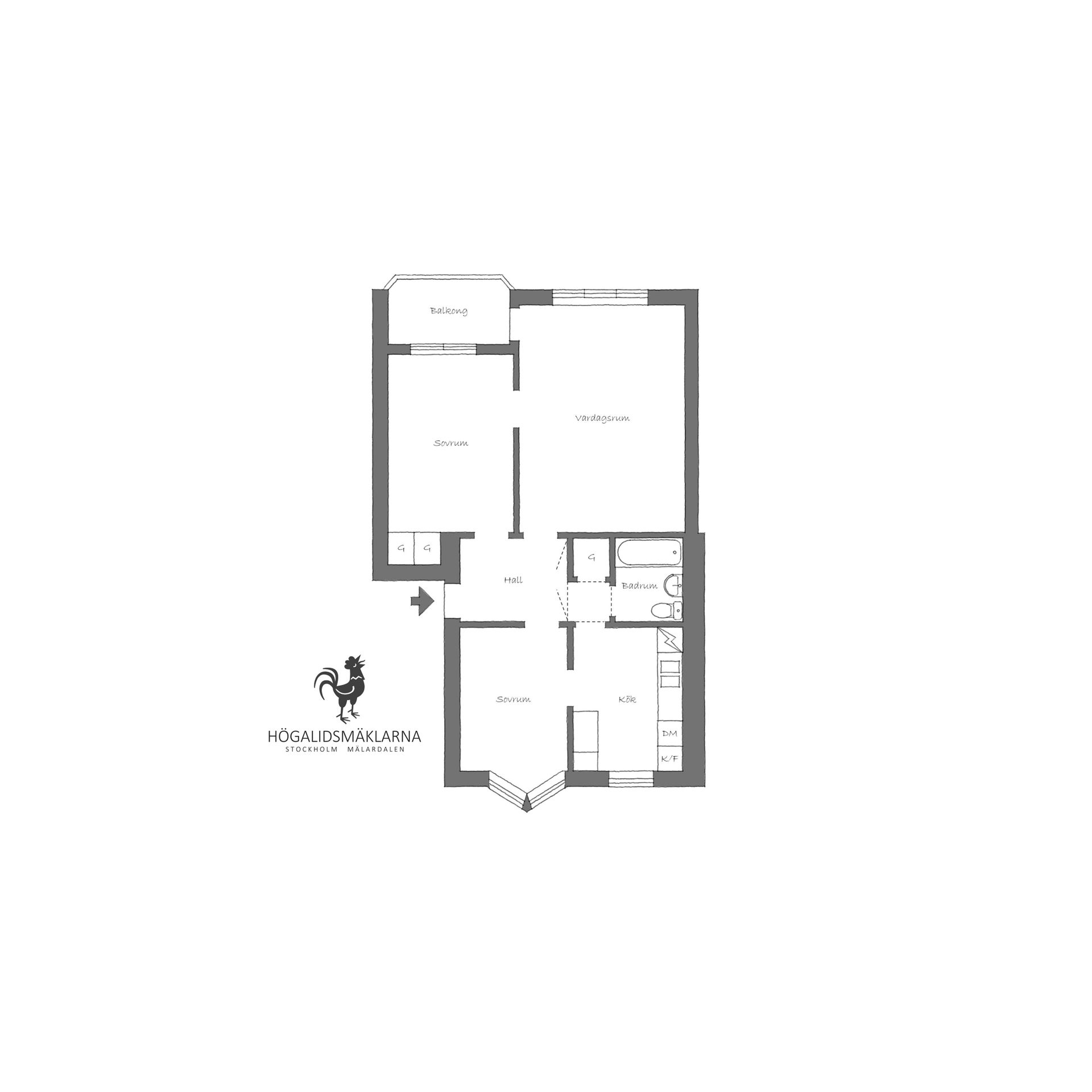 Bostadsrätt, Vindragarvägen 7, Stockholm
