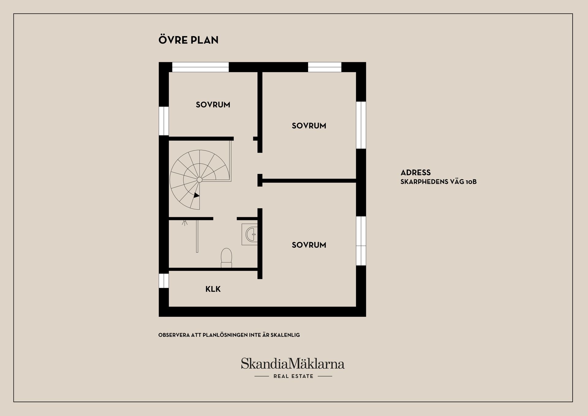 Radhus, Skarphedens väg 10B, Glömsta, Huddinge