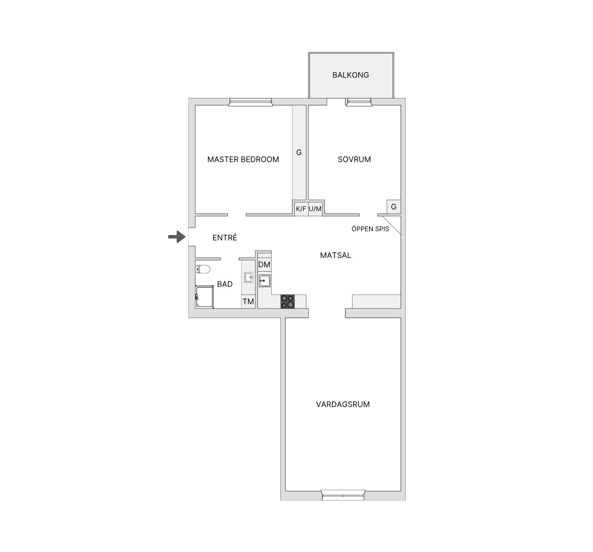 Bostadsrätt, Tegnérgatan 55B, 5 tr, Vasastan/Norrmalm, Stockholm