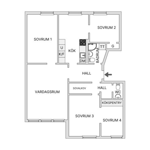 Bostadsrätt, Stamgatan 15, Östberga, Stockholm