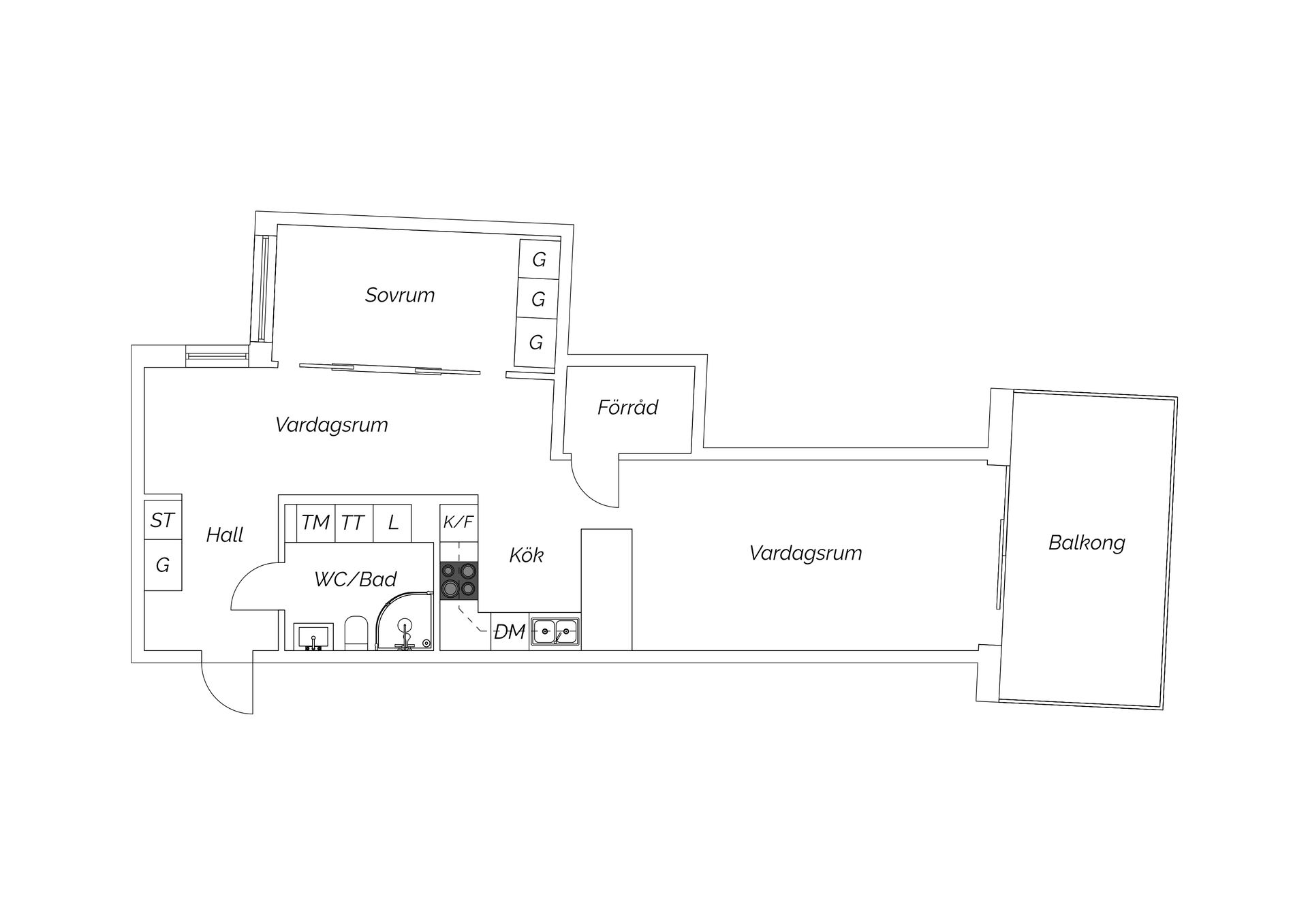 Bostadsrätt, Fregattgatan 2B, Norra Kajen, Sundsvall