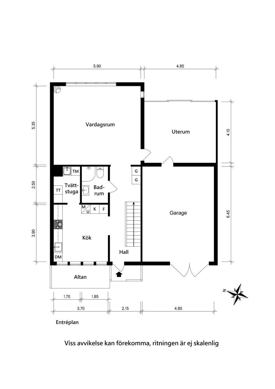 Villa, Radhus, Mantalsvägen 3, Furulund, Partille