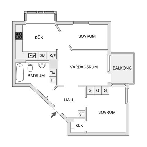 Bostadsrätt, Tengdahlsgatan 35, Södermalm - Sofia, Stockholm