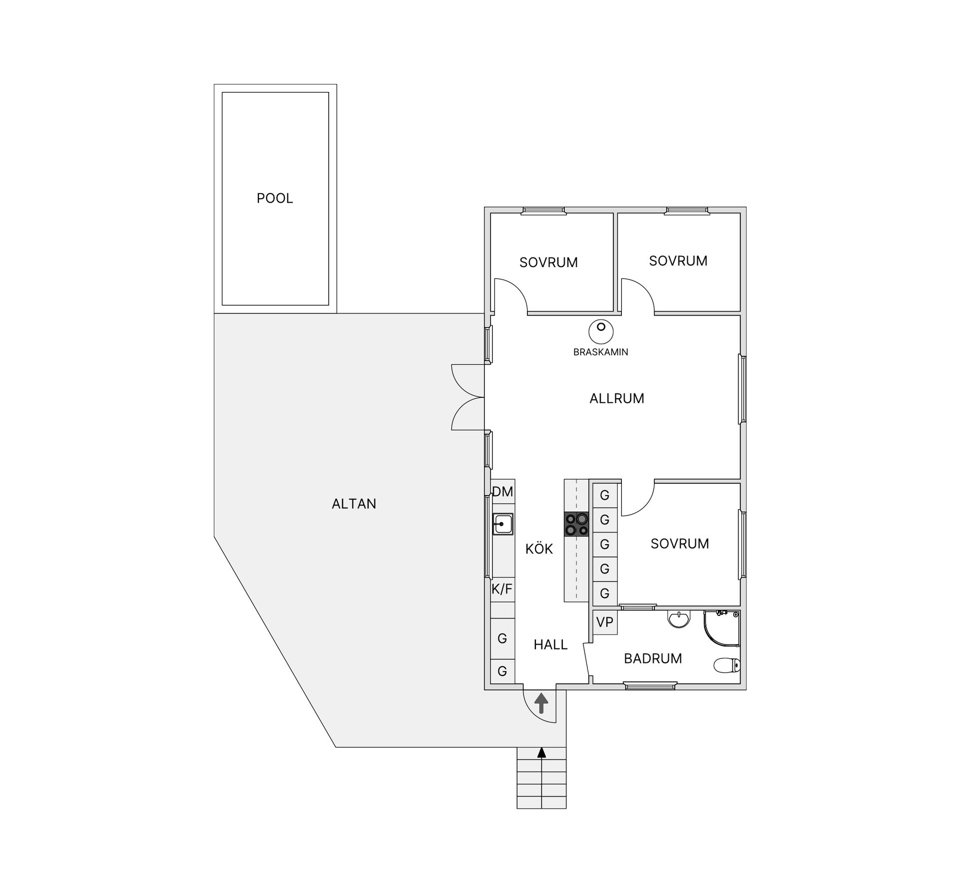 Villa, Dalstigen 5, Hulukvarn, Jönköping