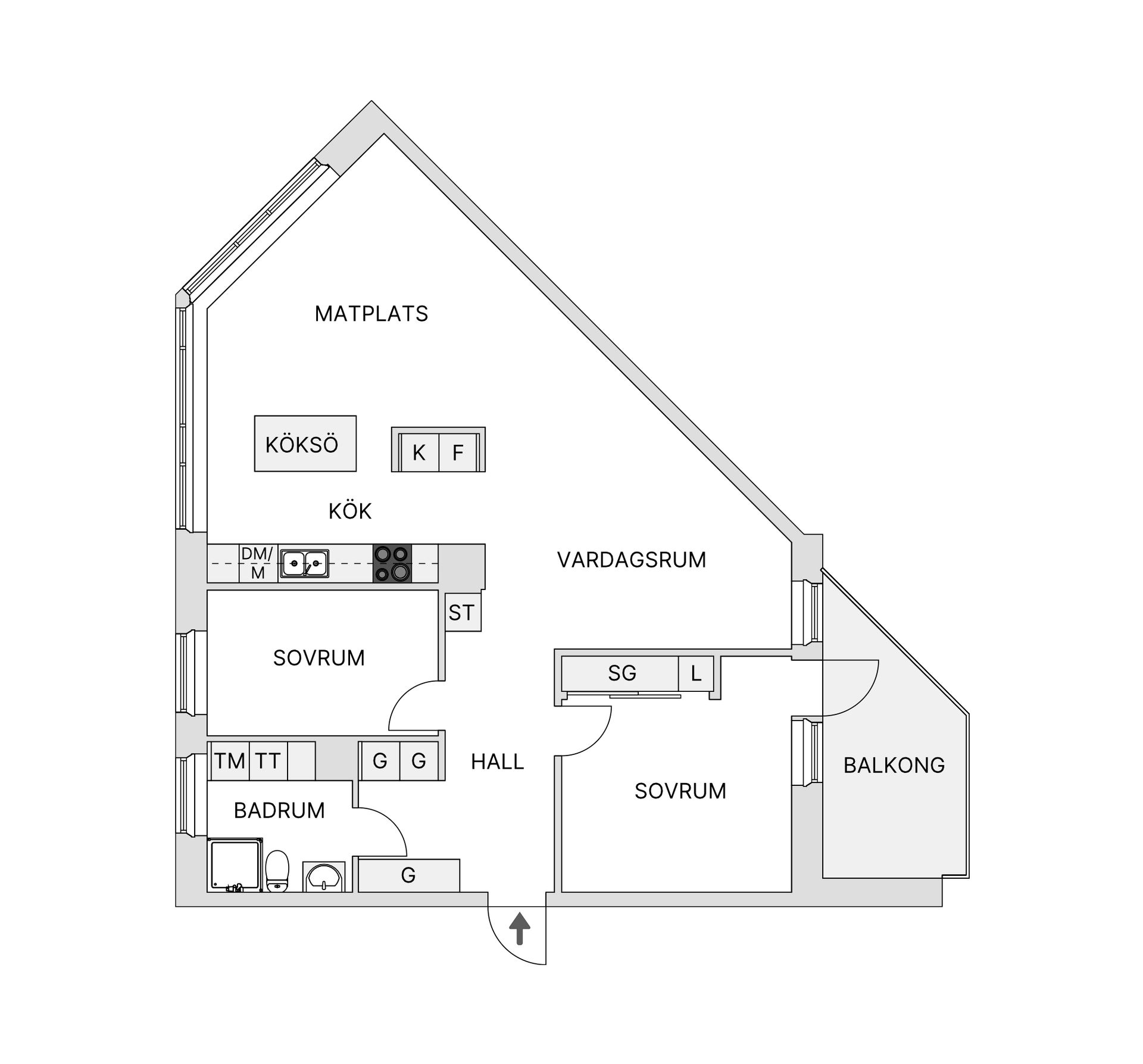 Bostadsrätt, Odengatan 30, Kålgården, Jönköping