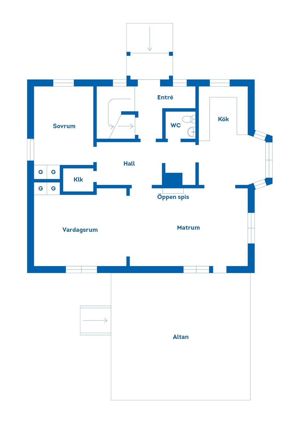 Villa, Gamla Ådalsvägen 121, Bondsjöhöjden, Härnösand