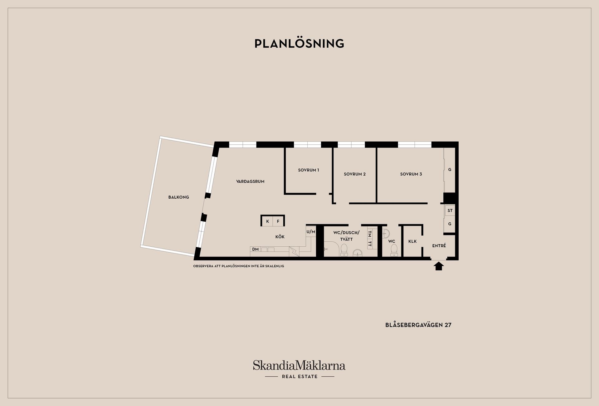 Bostadsrätt, Blåsebergavägen 27, Elinelund, Malmö