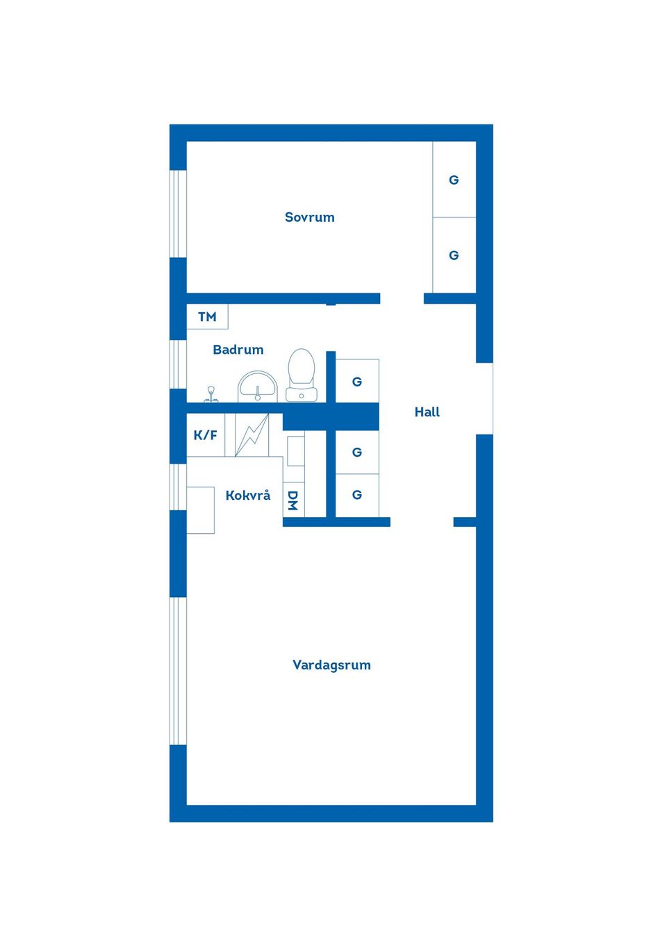 Bostadsrätt, Sockerbruksgatan 53, Söder, Gävle
