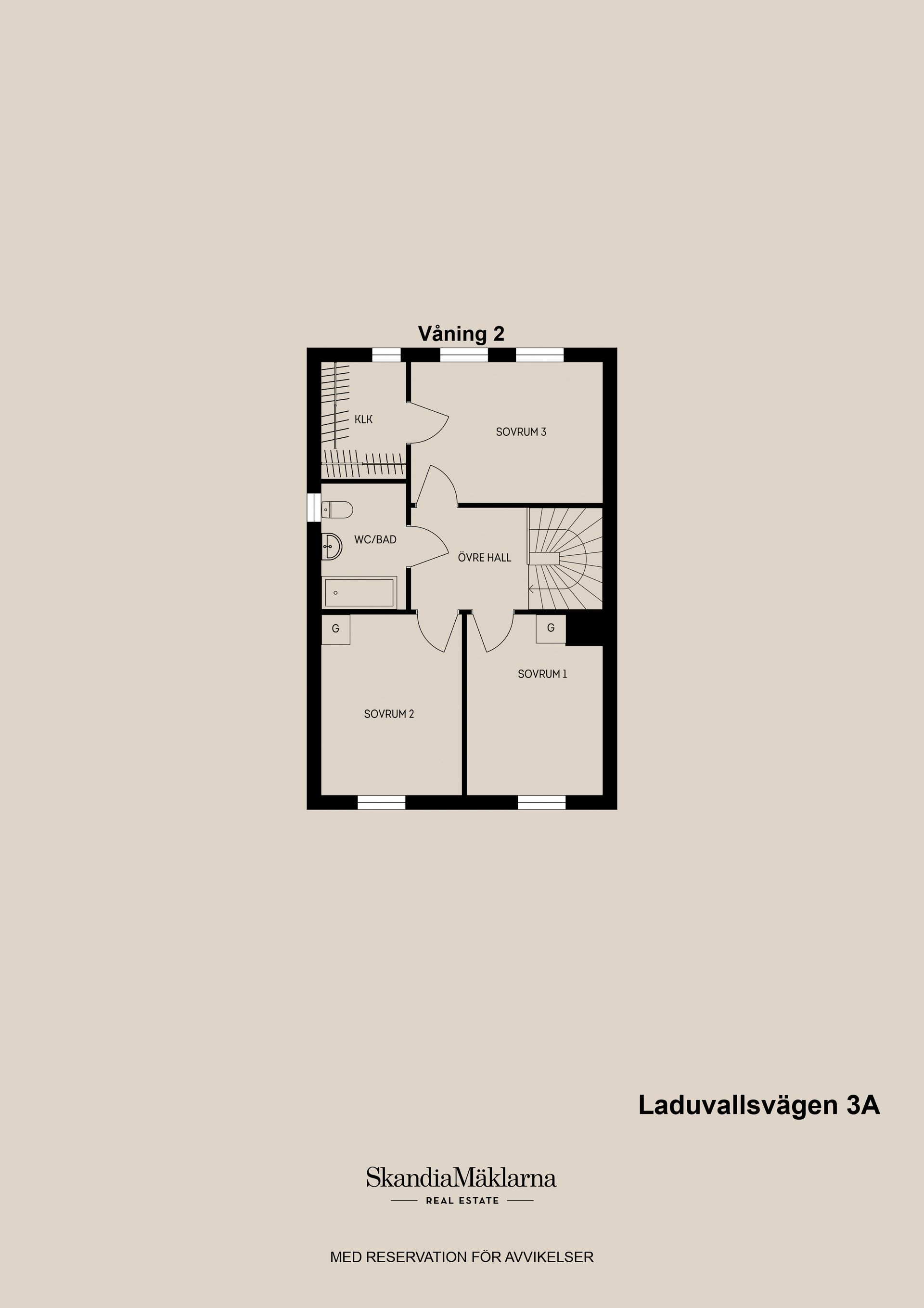 Radhus, Laduvallsvägen 3A, Säljan, Sandviken