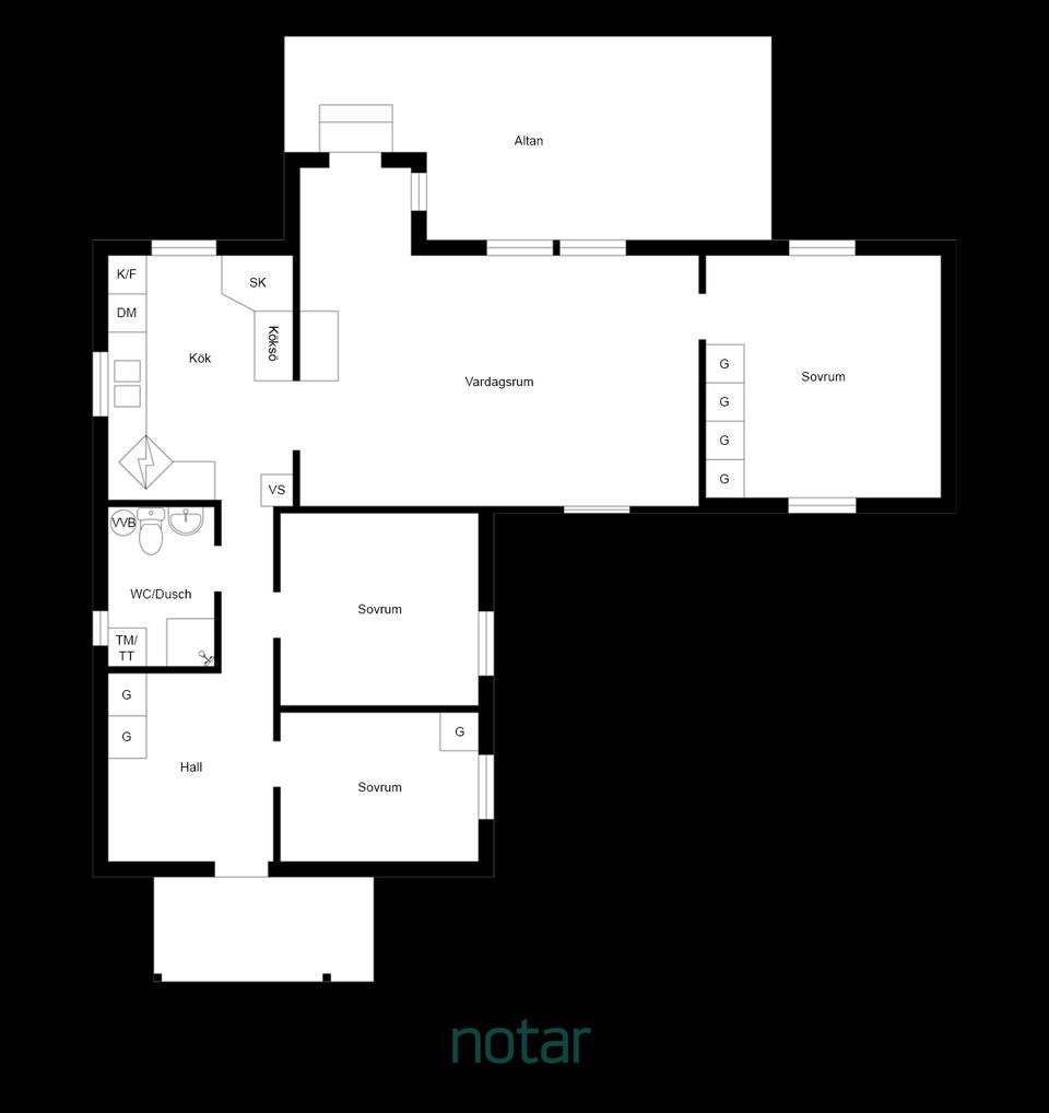 Villa, Folkets Husvägen 30, Krokom