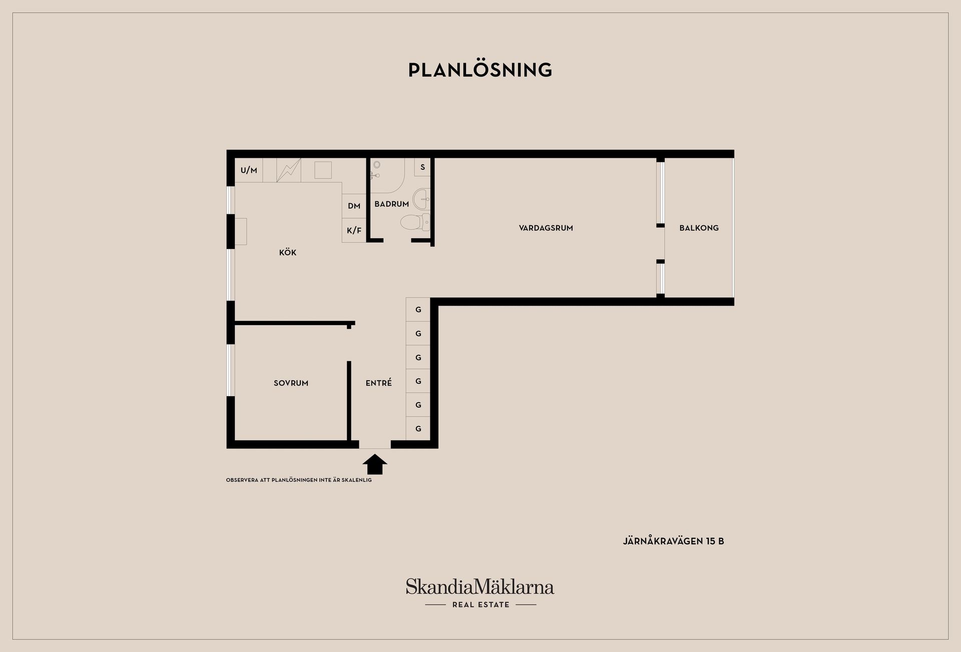Bostadsrätt, Järnåkravägen 15 B, Järnåkra, Lund