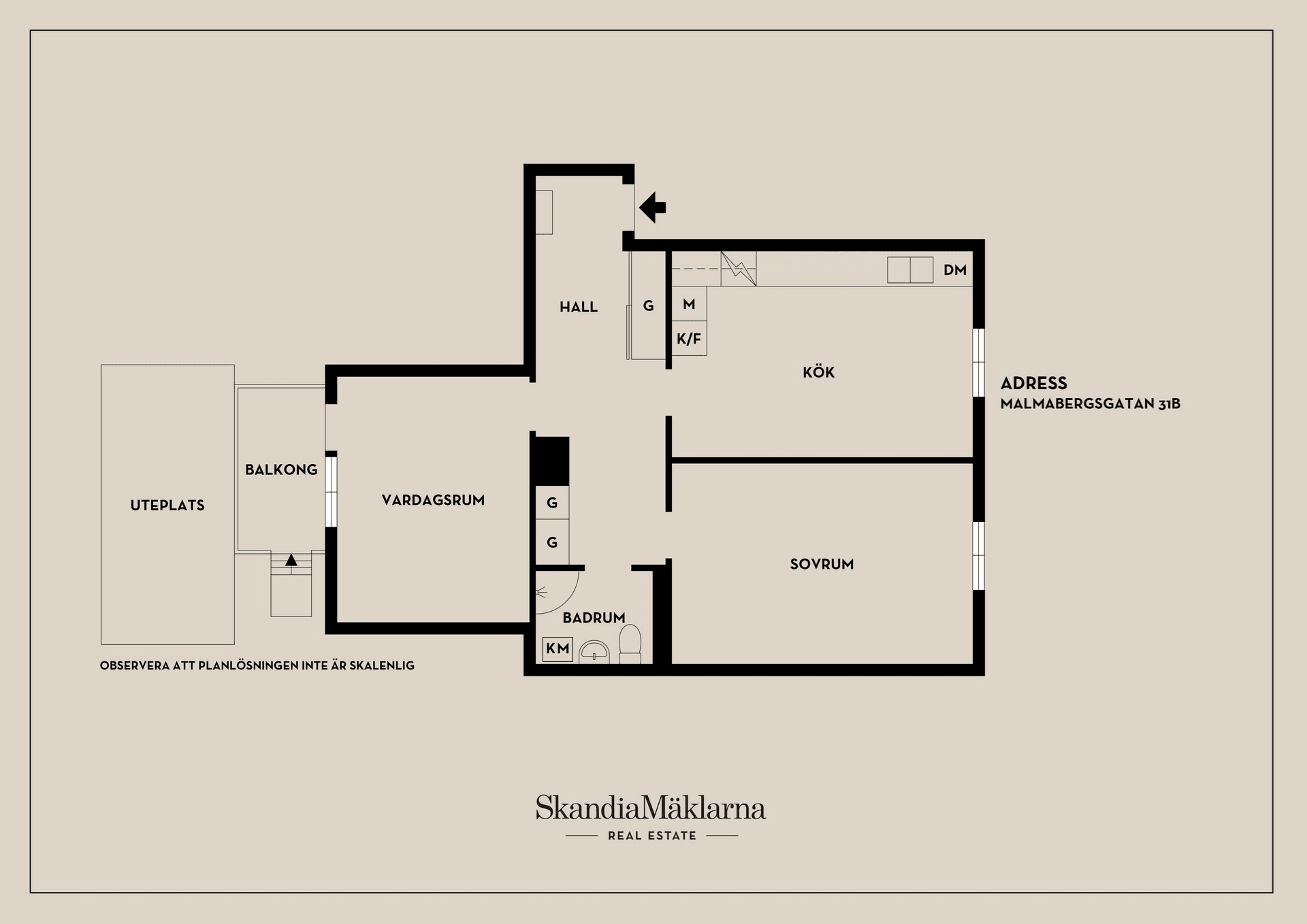 Bostadsrätt, Malmabergsgatan 31B, Malmaberg/Sandgärdet, Västerås