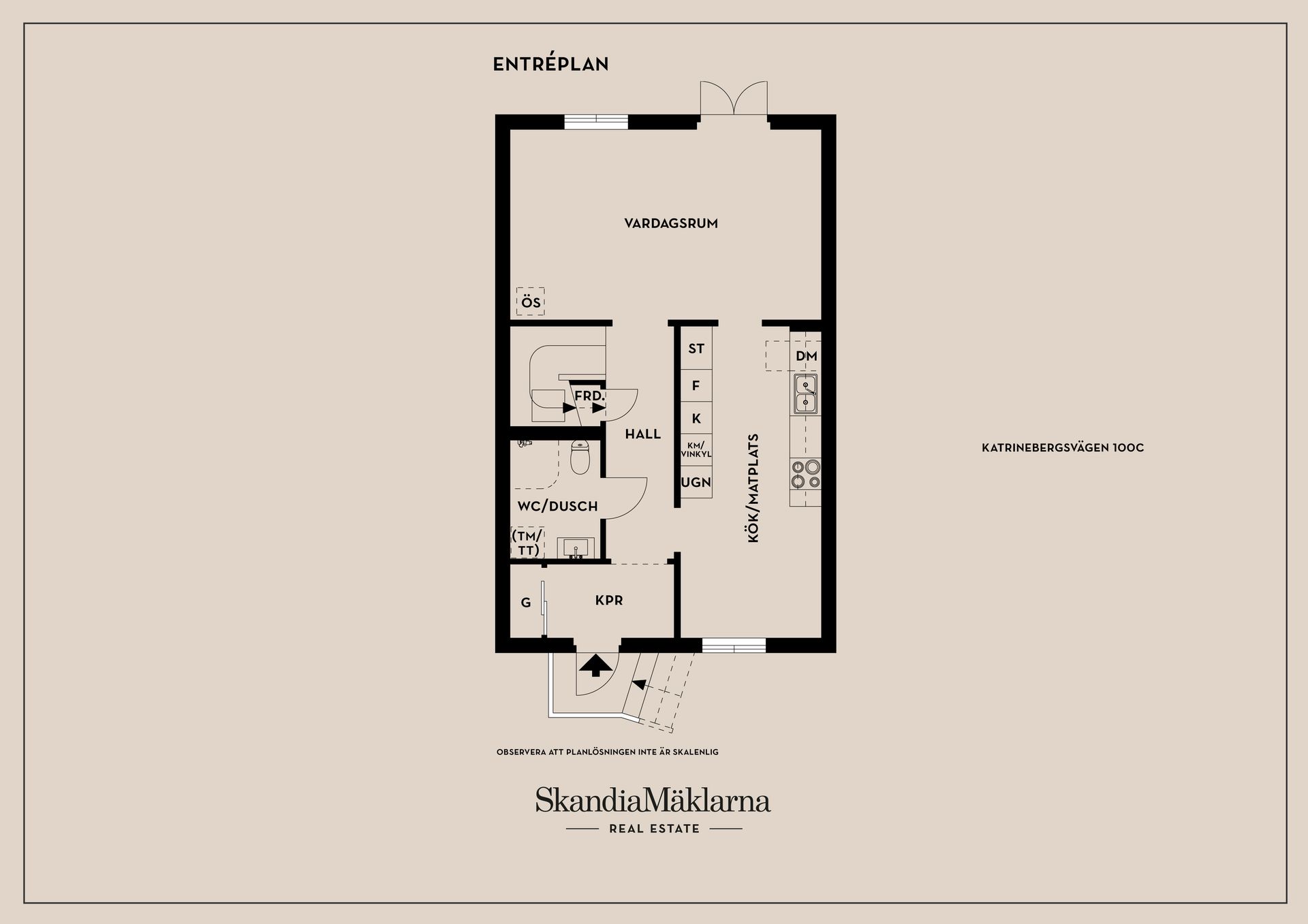 Radhus, Katrinebergsvägen 100C, Botkyrka