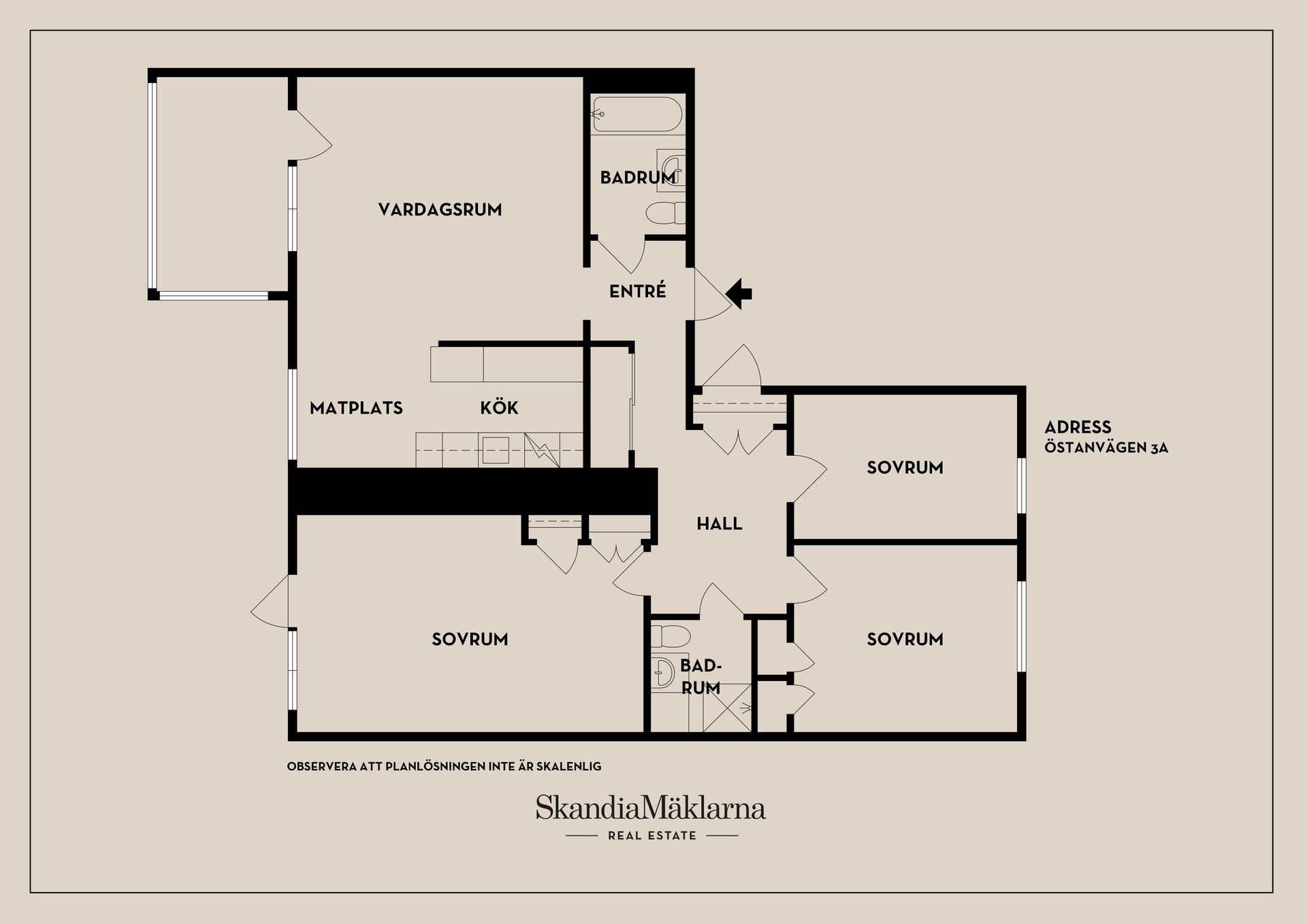Bostadsrätt, Östanvägen 3A, Fågelbo/Tessin, Nyköping