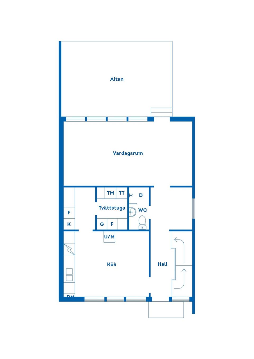 Villa, Radhus, Högbovägen 11C, Sandviken
