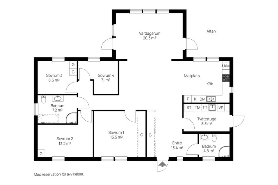 Villa, Sevekullavägen 13, Kungsbacka