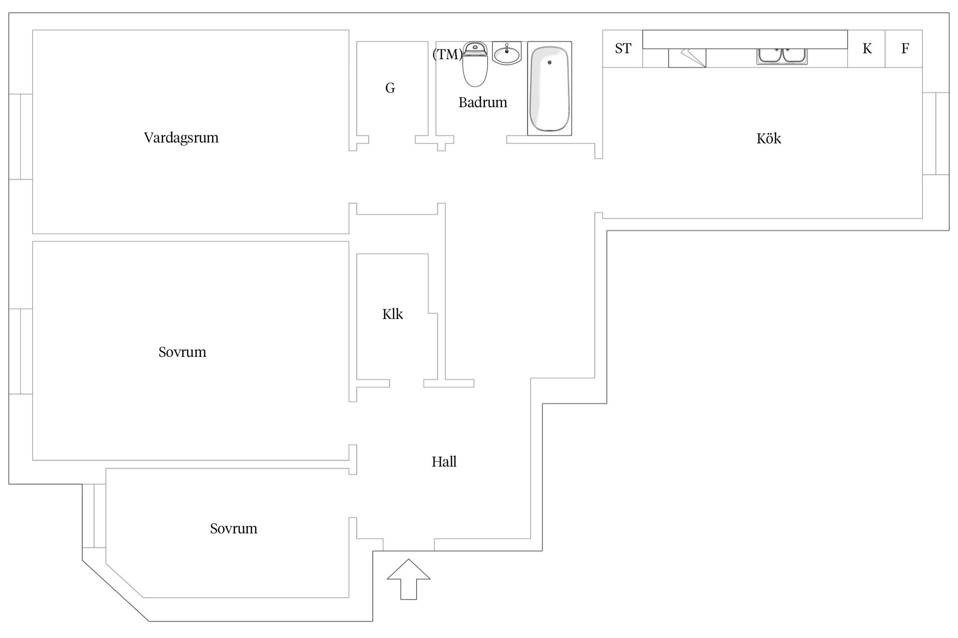Bostadsrätt, Hallandsgatan 24, 3 tr, Södermalm Katarina, Stockholm