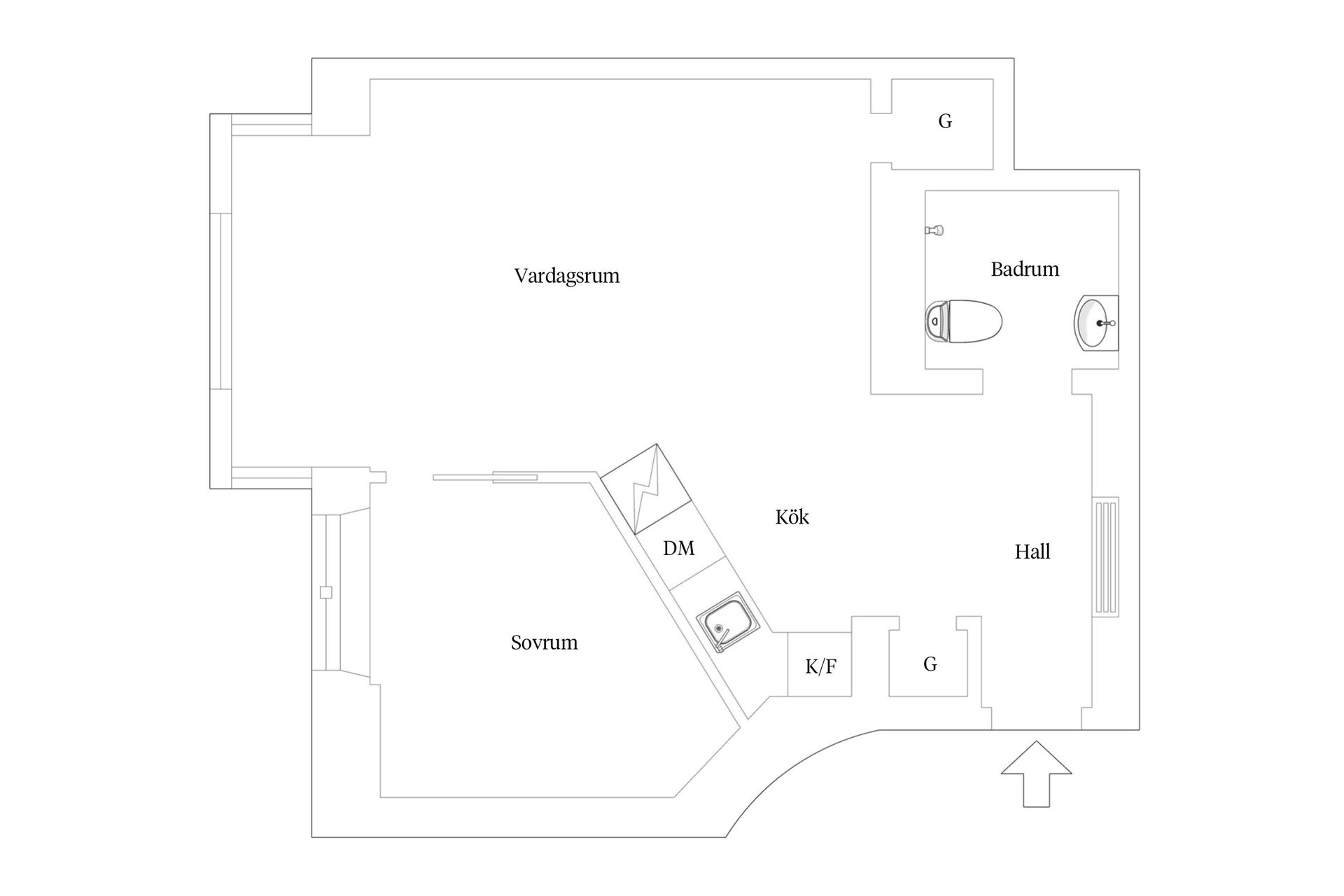 Bostadsrätt, Hallandsgatan 28, Södermalm Katarina, Stockholm