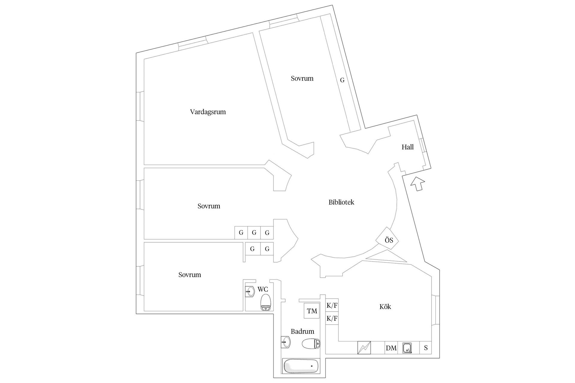 Bostadsrätt, Nynäsvägen 321, 2tr, Enskede - Gamla Enskede, Stockholm