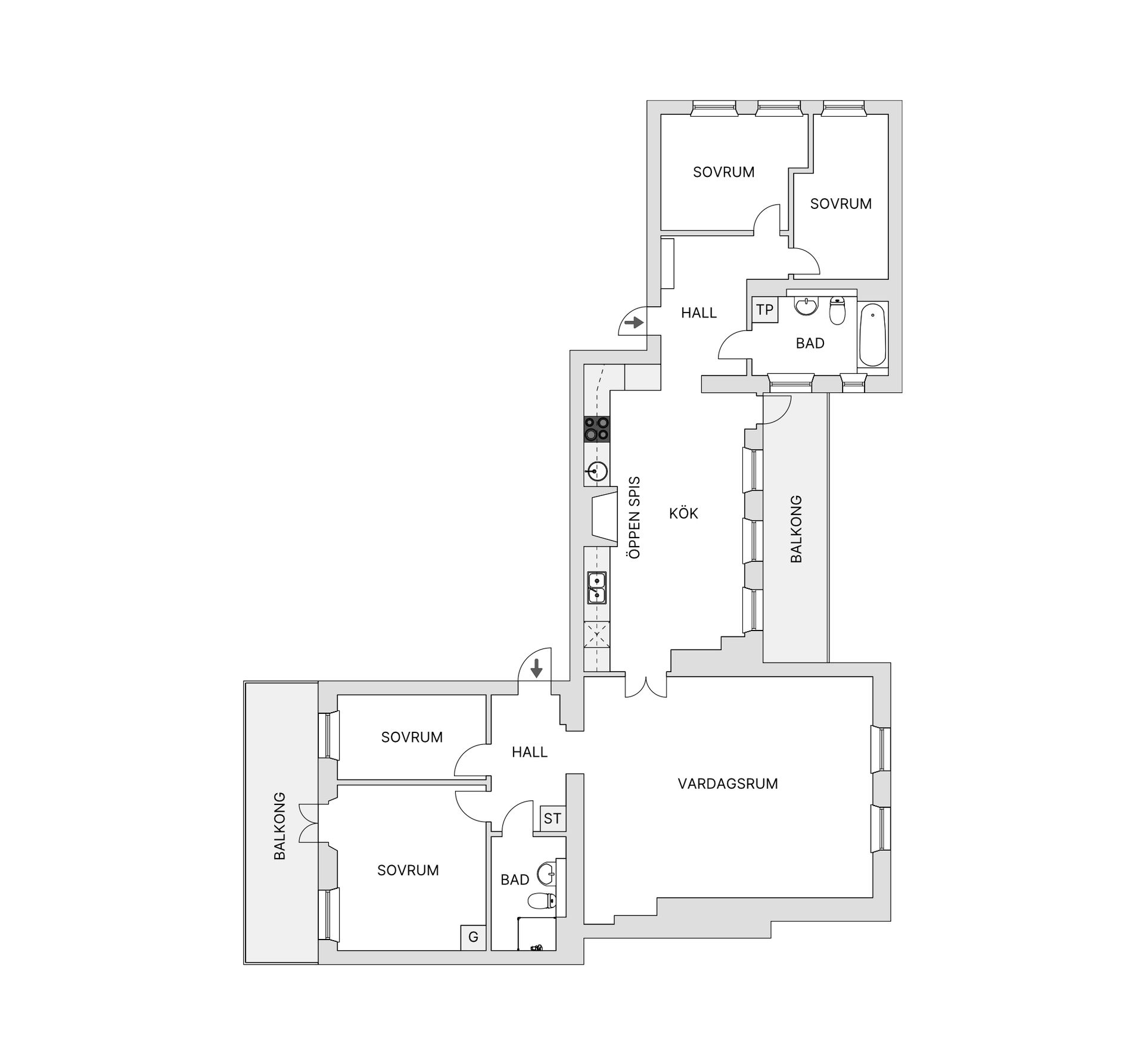 Bostadsrätt, Kranglans väg 9, Storängen, Nacka