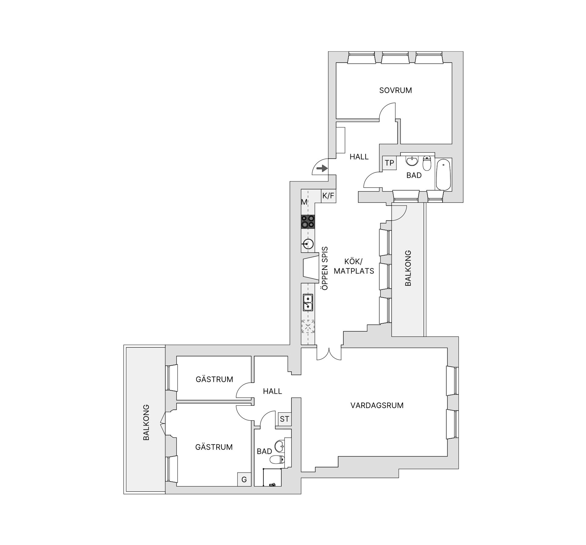 Bostadsrätt, Kranglans väg 9, Storängen, Nacka