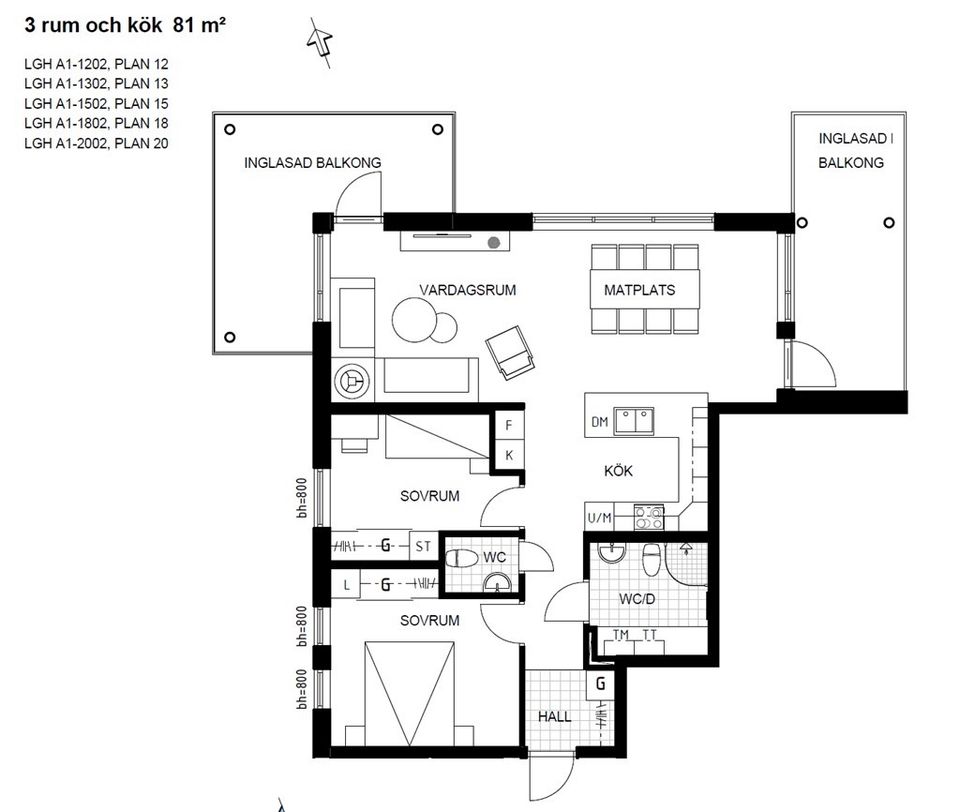 Bostadsrätt, Kvarnvägen 3A, Väst på stan, Umeå