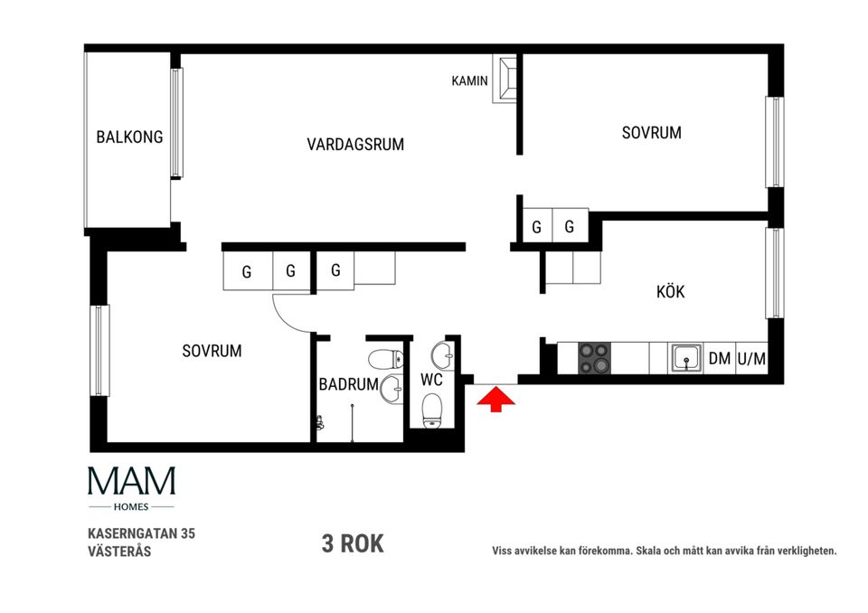 Bostadsrätt, Kaserngatan 35, Viksäng, Västerås