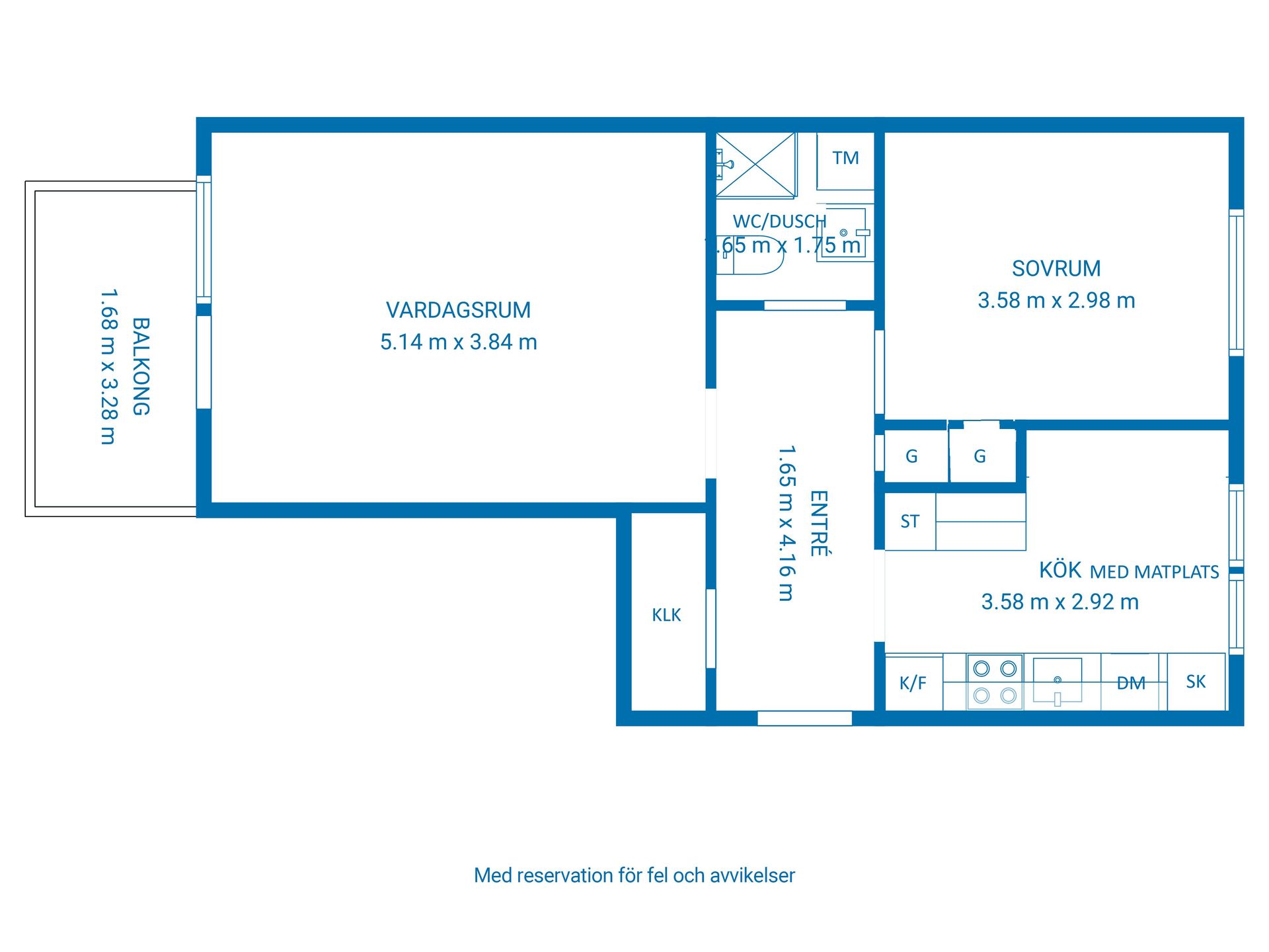 Bostadsrätt, Medevivägen 43B, 3 vån, Centralt, Motala