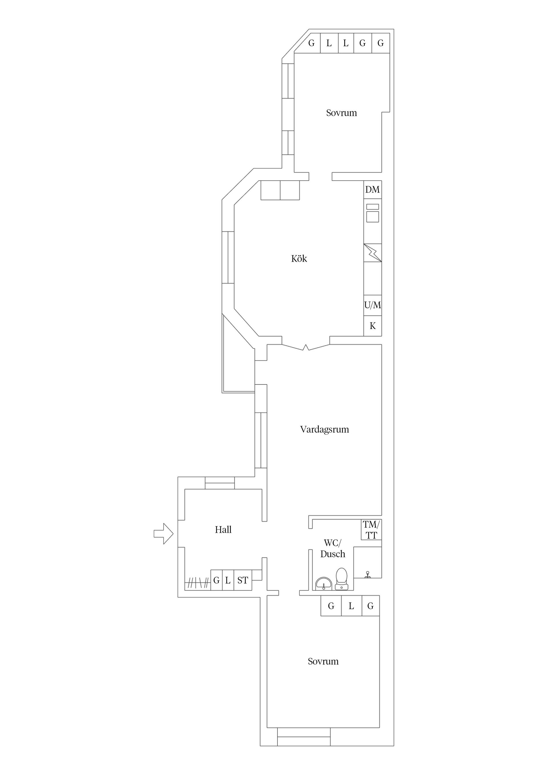 Bostadsrätt, Larmgatan 10, Kvarnholmen, Kalmar