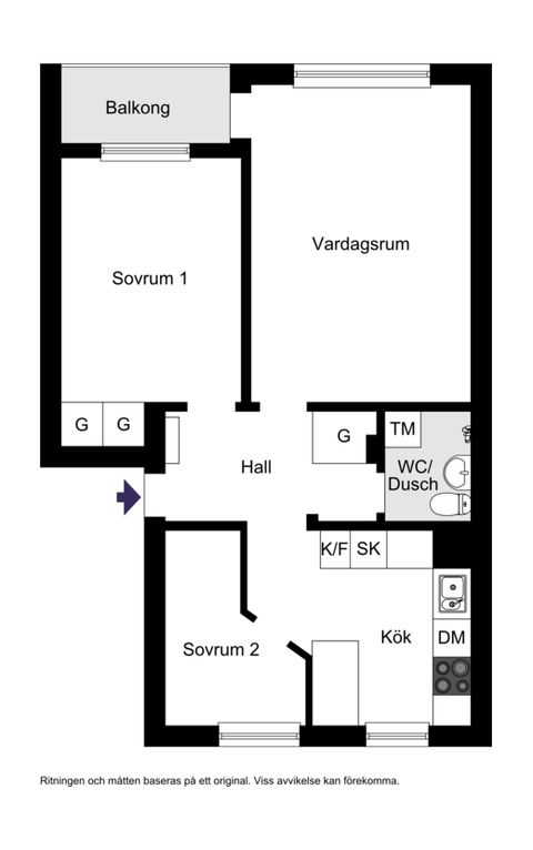 Bostadsrätt, Manhemsgatan 13, 2 tr., Aspudden, Stockholm