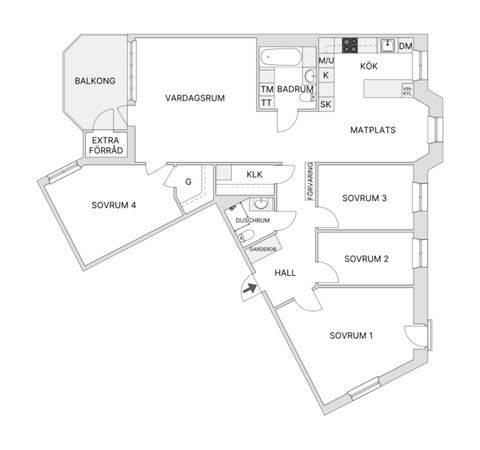 Bostadsrätt, Vintertullstorget 44, 1 tr, Stockholm