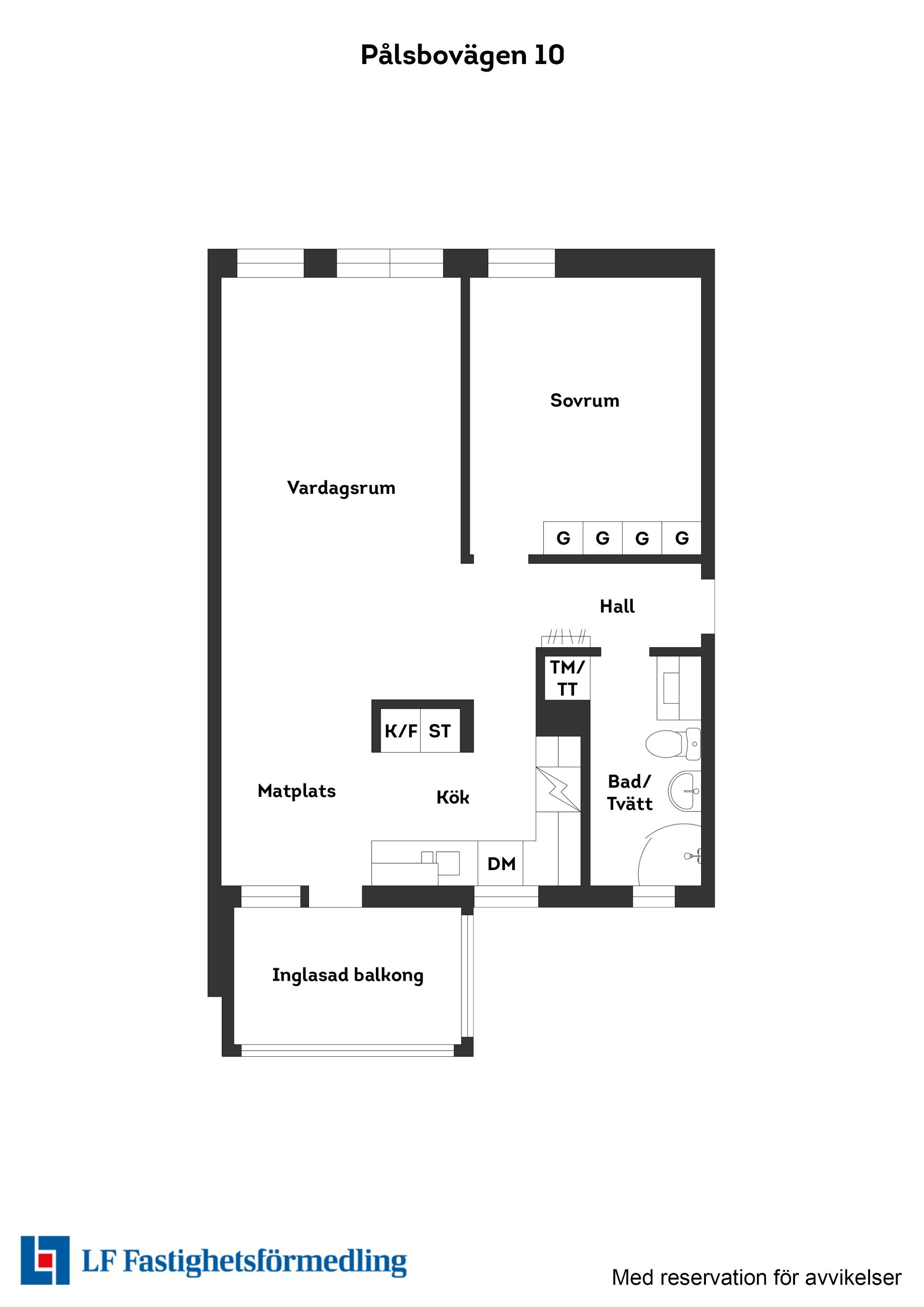 Bostadsrätt, Pålsbovägen 10, Pålsbo, Halmstad