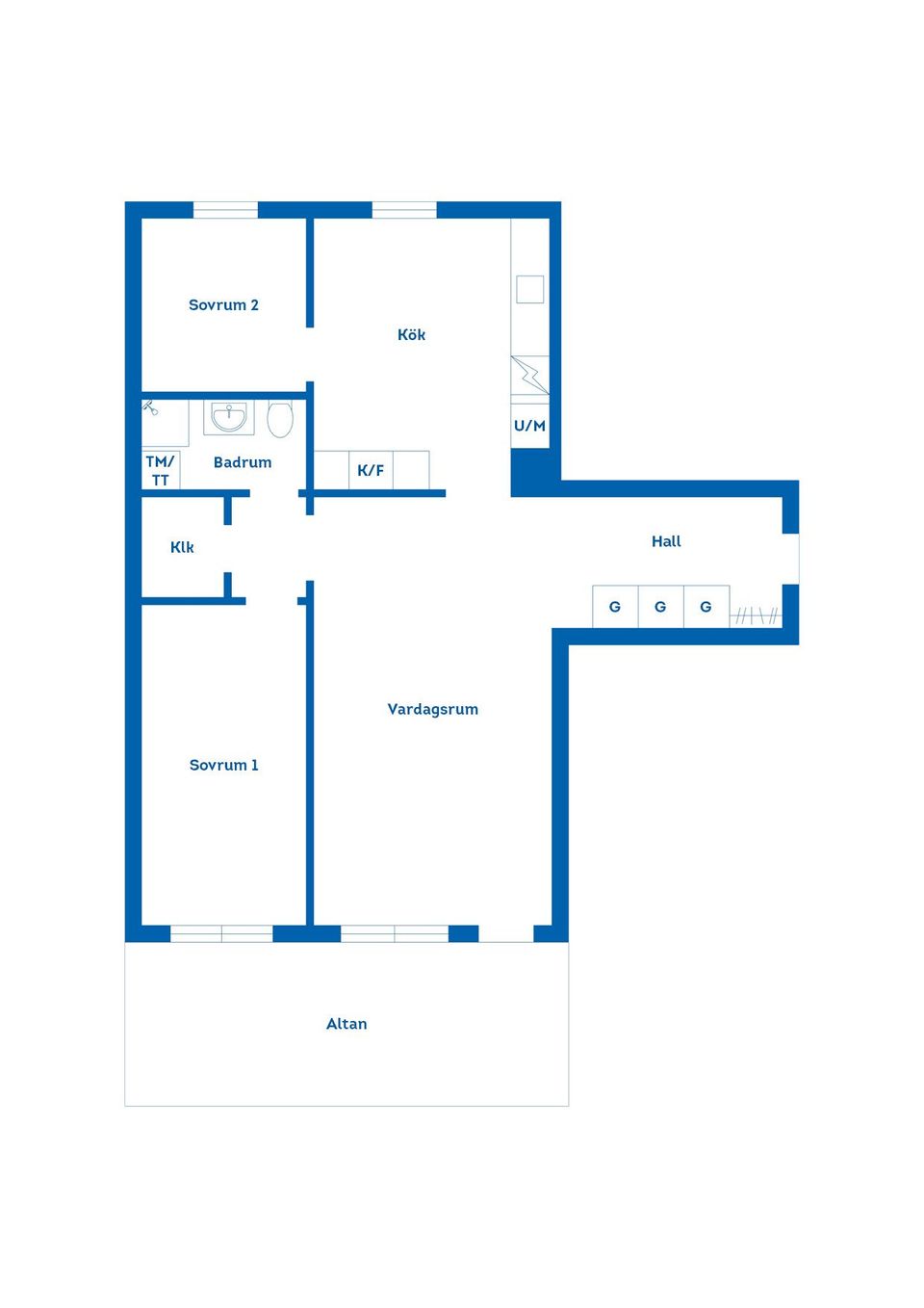 Bostadsrätt, Norra kopparslagargatan 13A, Gävle Centrum, Gävle