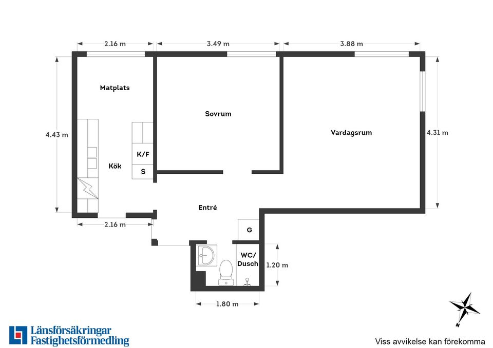 Bostadsrätt, Enekullegatan 10A, Övre Eriksberg, Göteborg