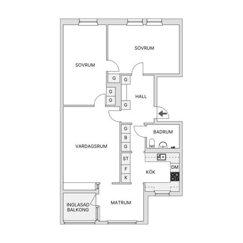 Bostadsrätt, Jutevägen 18, Dalvik, Jönköping