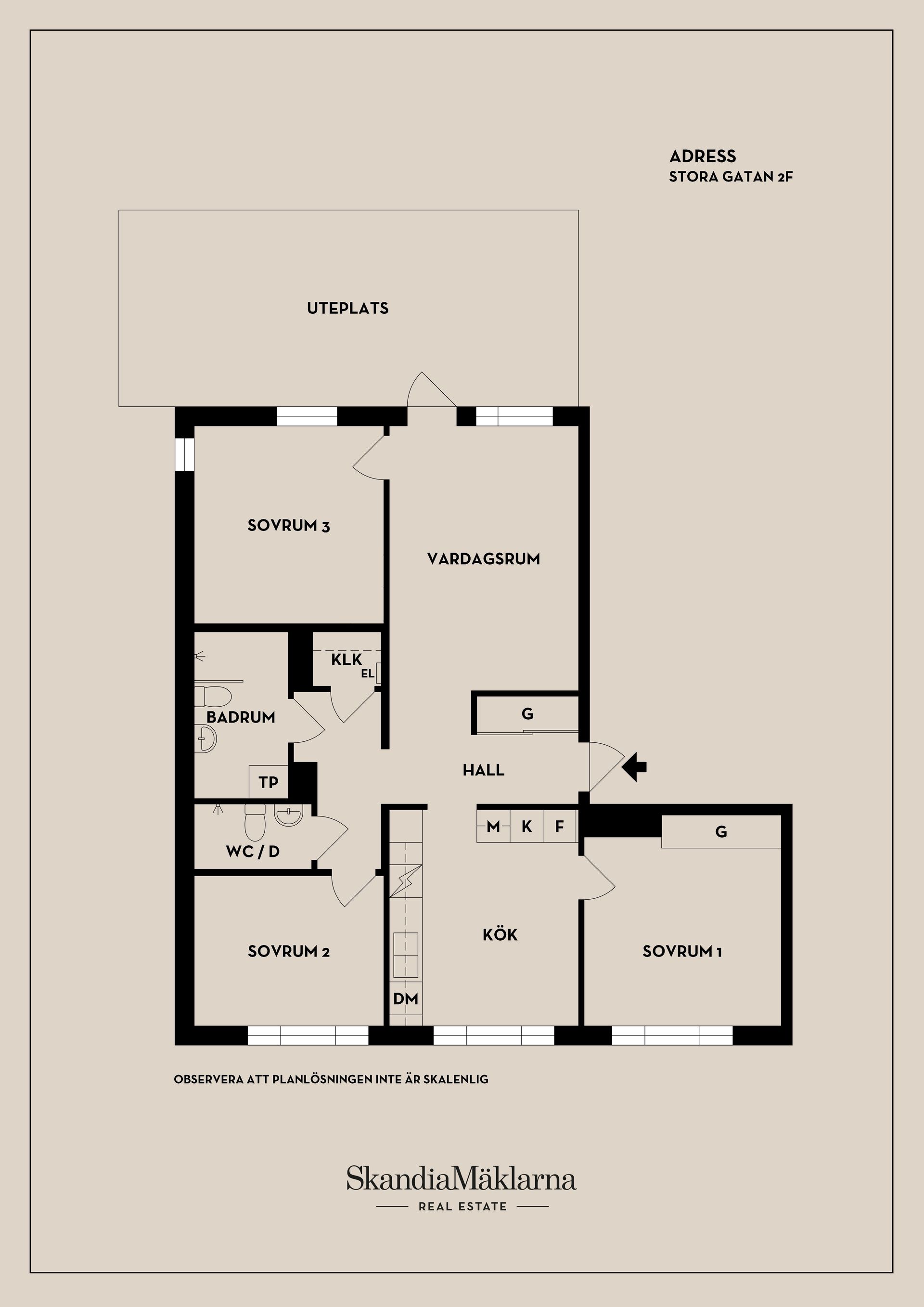 Bostadsrätt, Stora gatan 2F, Centrum, Västerås