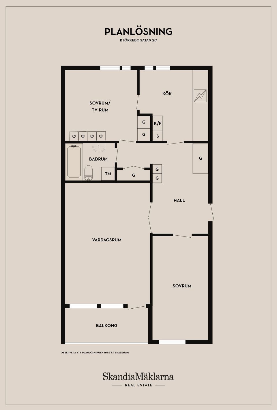 Bostadsrätt, Björkebogatan 2C, Tomelilla