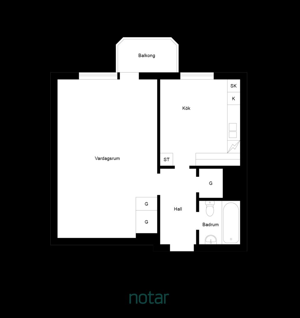 Bostadsrätt, Djurgårdsgatan 9, Centrala Linköping, Linköping