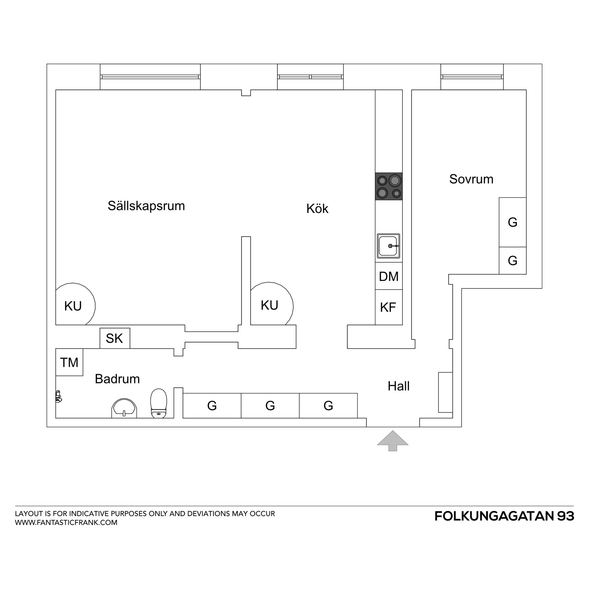 Bostadsrätt, Folkungagatan 93, Stockholm Sofia, Stockholm
