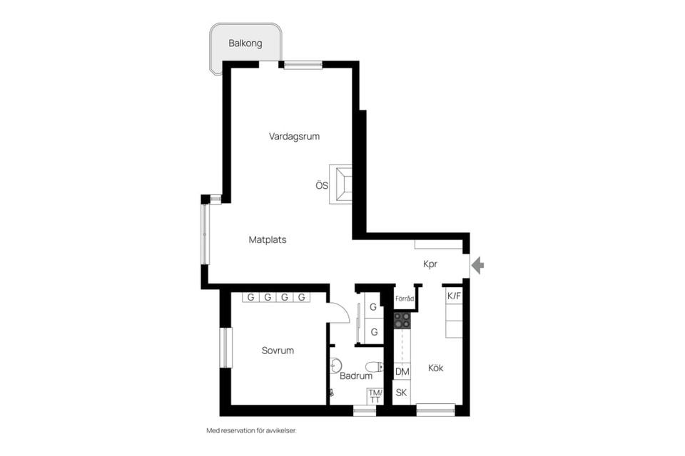 Bostadsrätt, Djäknebergsgatan 5 A, Västermalm / Djäkneberget, Västerås