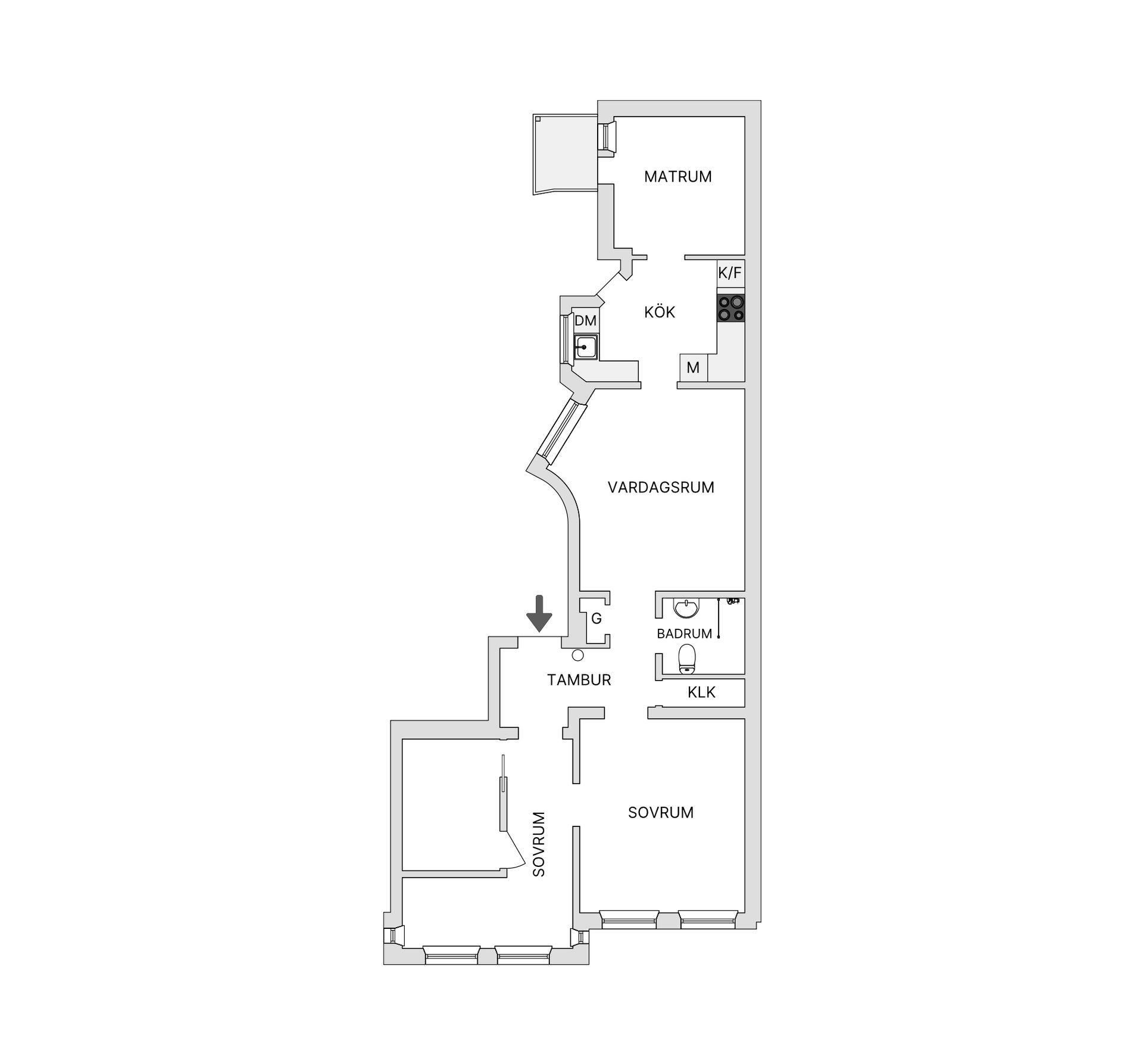 Bostadsrätt, Södra Förstadsgatan 84 B, Möllevången, Malmö